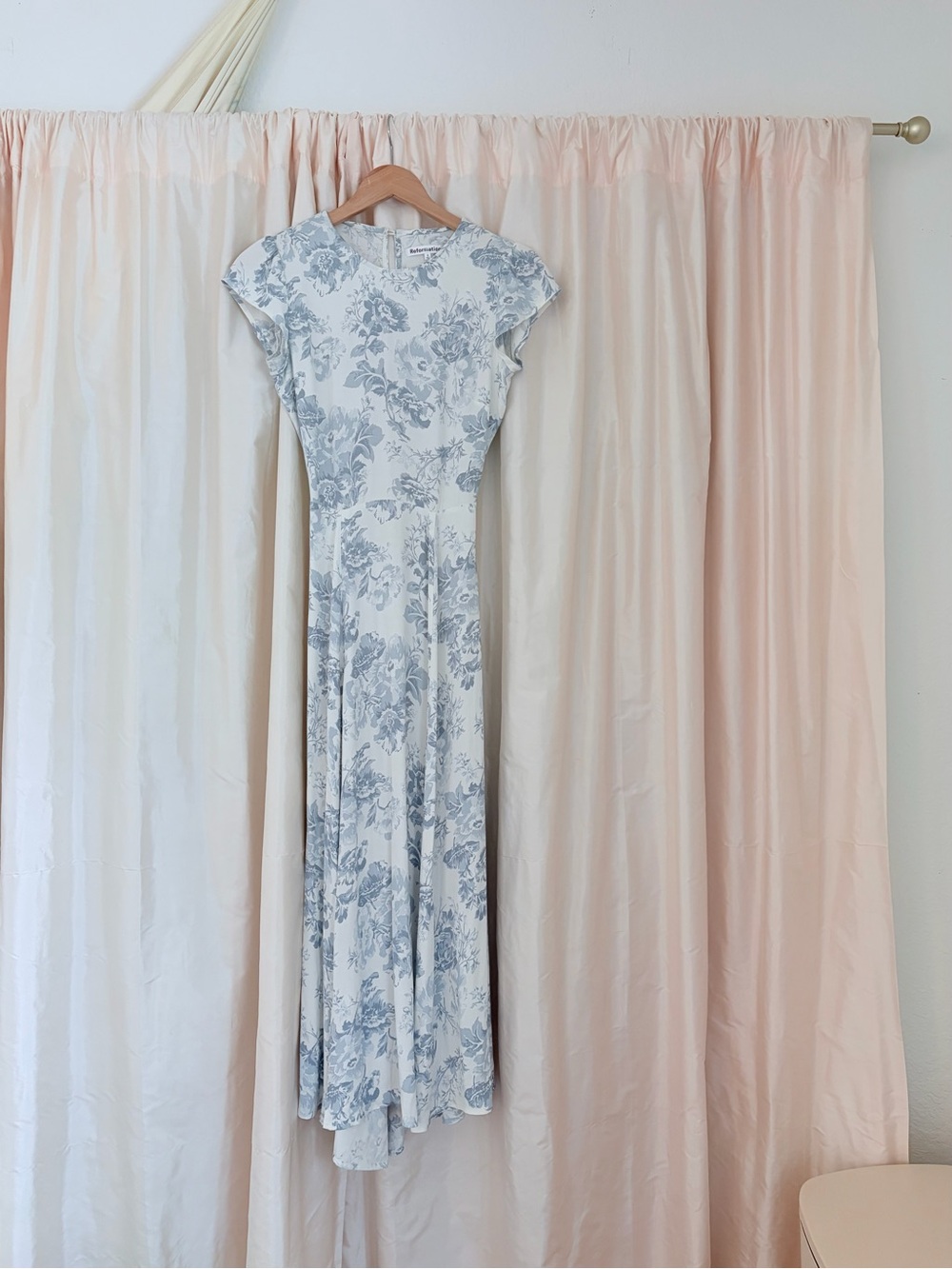 Reformation Gavin Midi Dress in Teacup